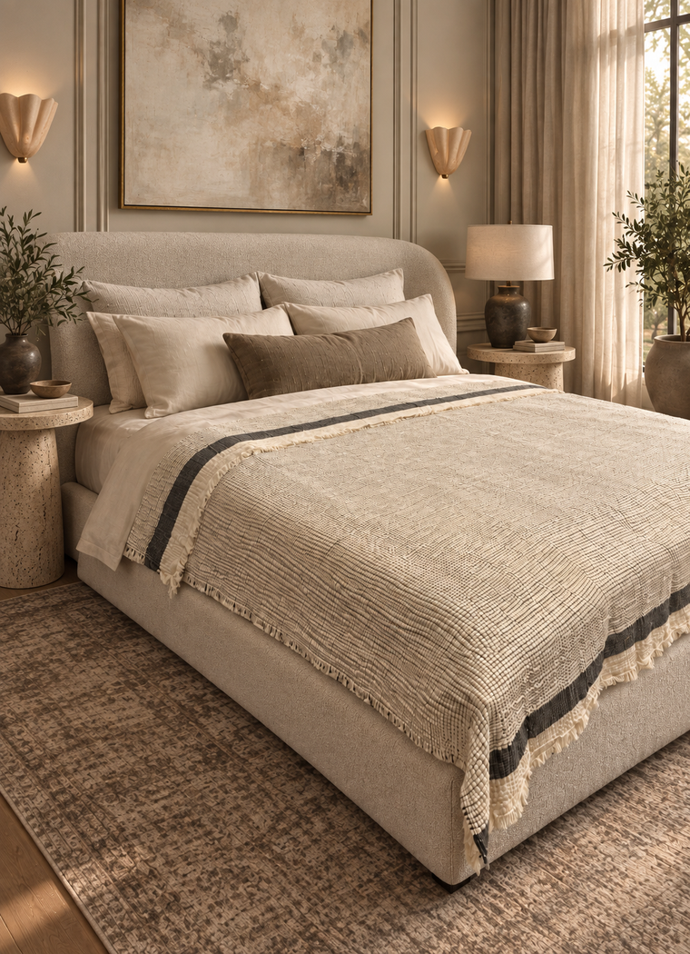 Aurea Muslin Coverlet — Mineral