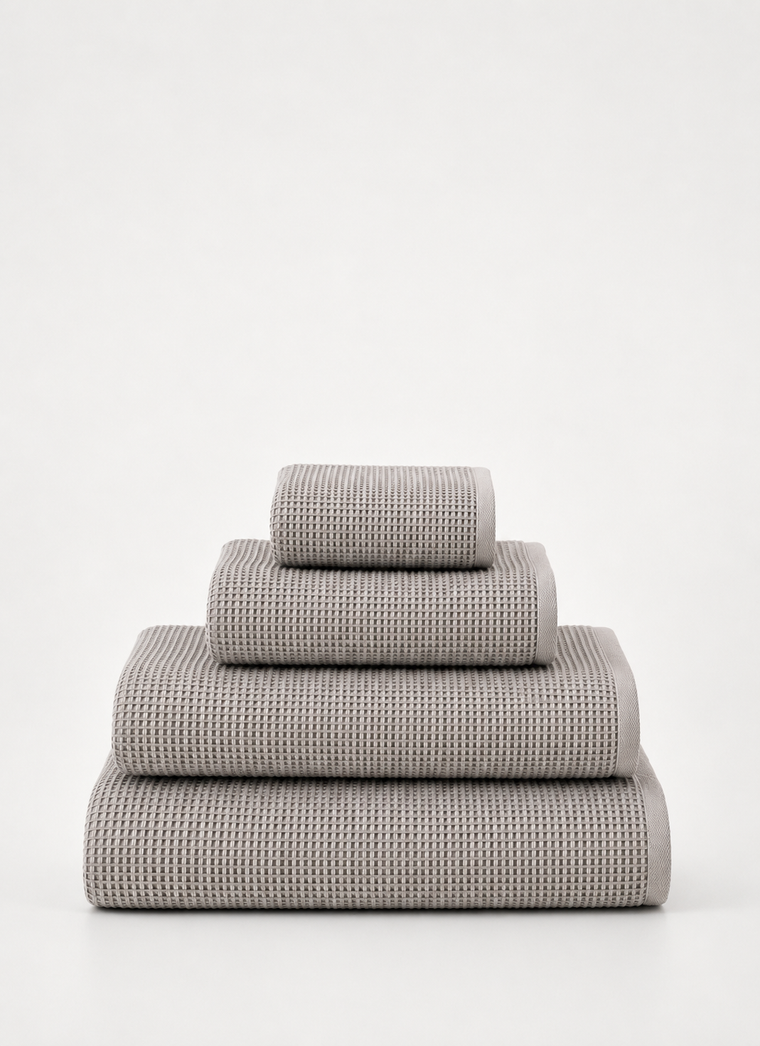 Fine Weave Turkish Towel — Ash Taupe