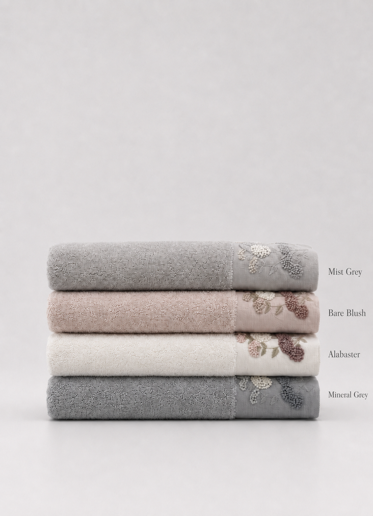Florence Heirloom Towel — Bare Blush