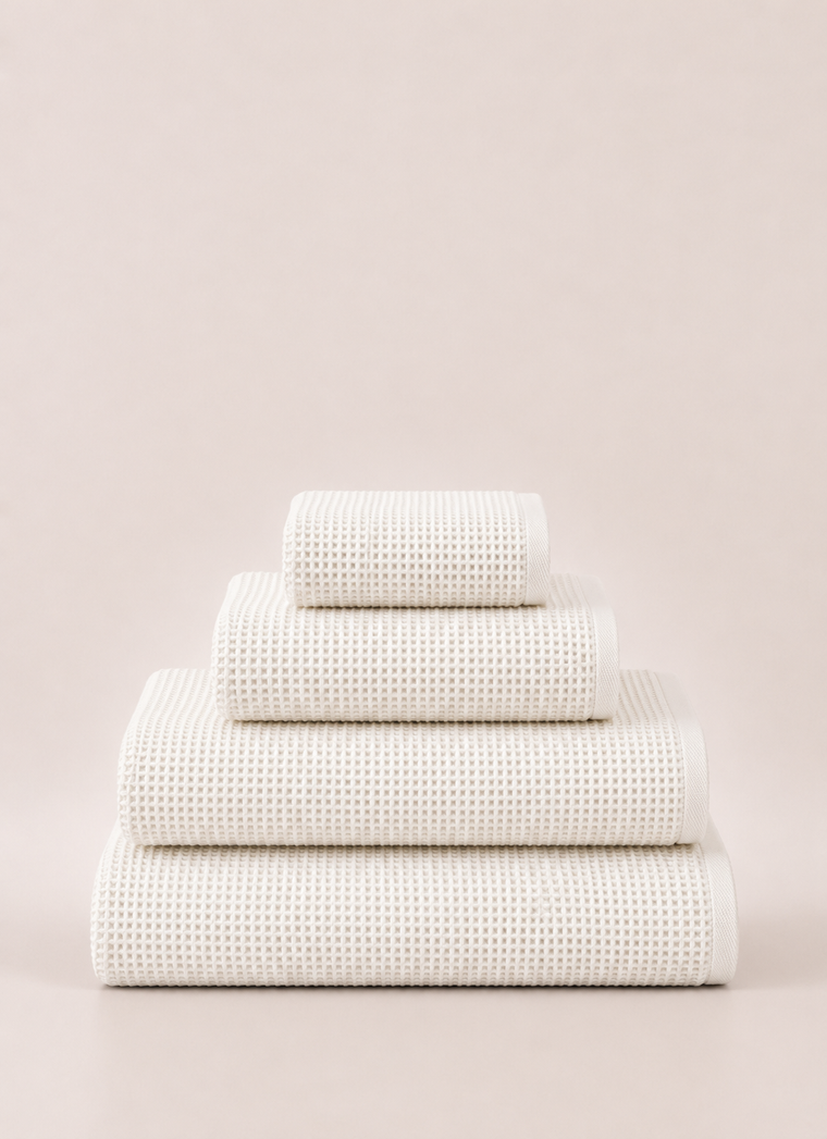 Fine Weave Towel — Cloud White