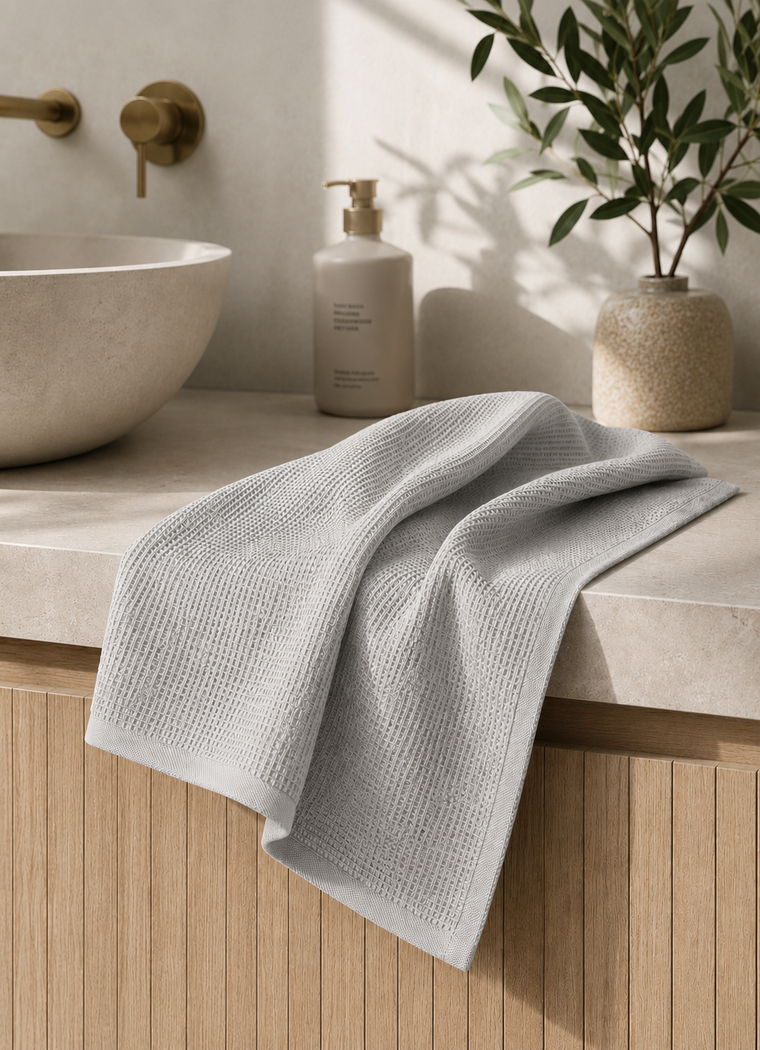 Fine Weave Towel — Mist Grey
