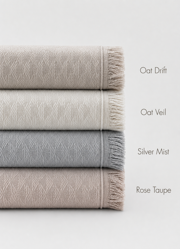 Luma Turkish Towel — Oat Veil