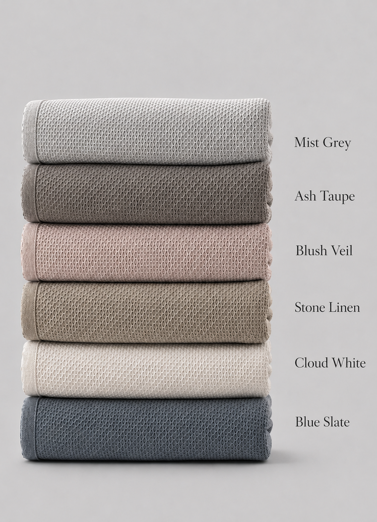 Fine Weave Towel — Mist Grey