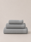 Cloud Waffle Towel — Silver Mist