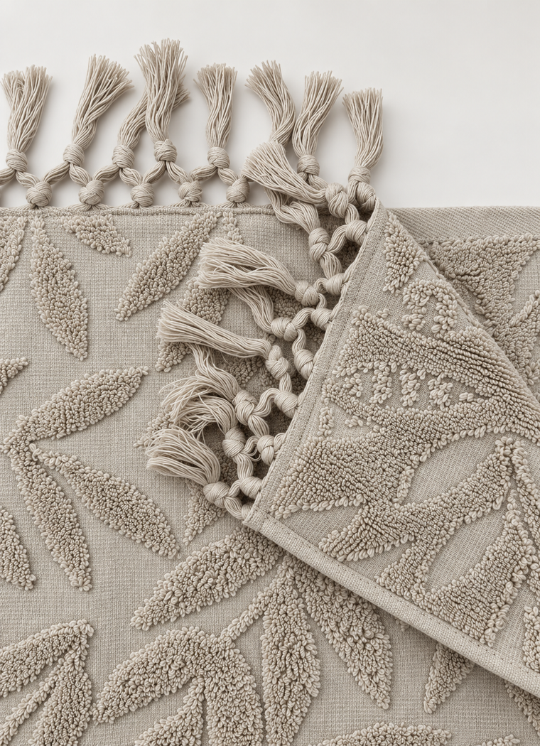 Flourish Turkish Towel — Mineral Taupe