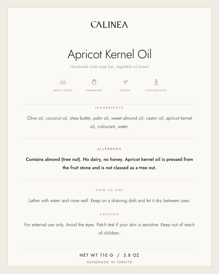 Apricot Kernel Oil — Botanical Soap Bar