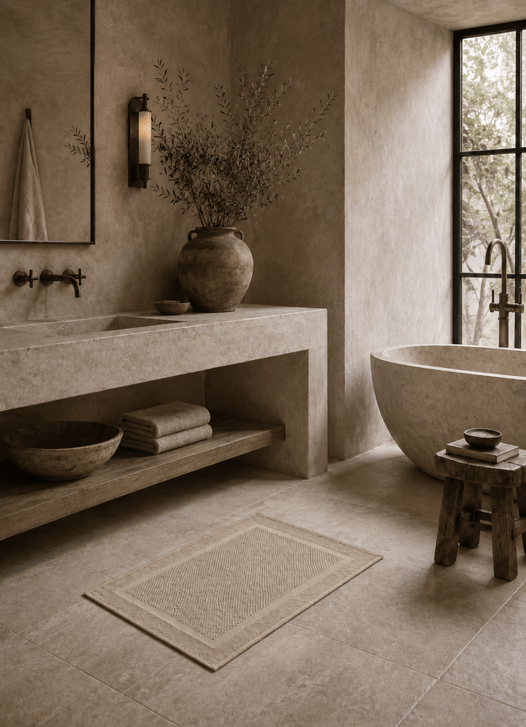 Haven Bath Mat — Alabaster