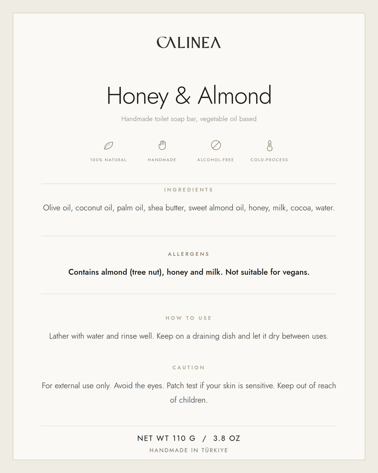 Honey & Almond — Botanical Soap Bar