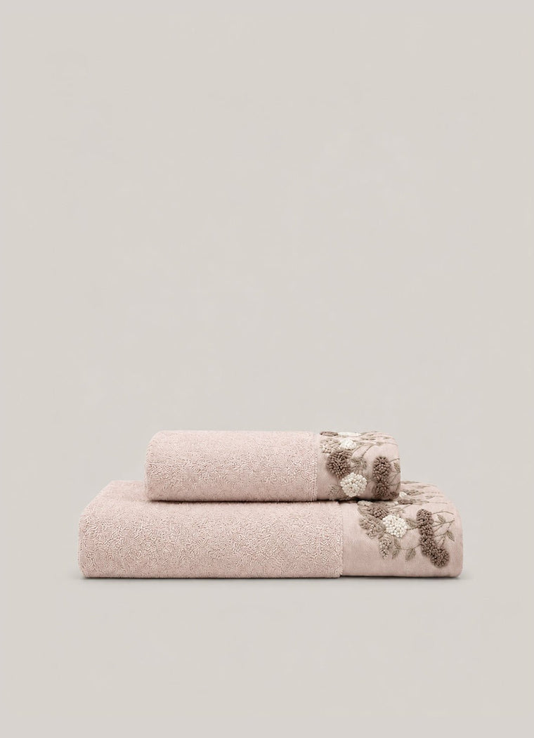 Florence Heirloom Towel — Bare Blush