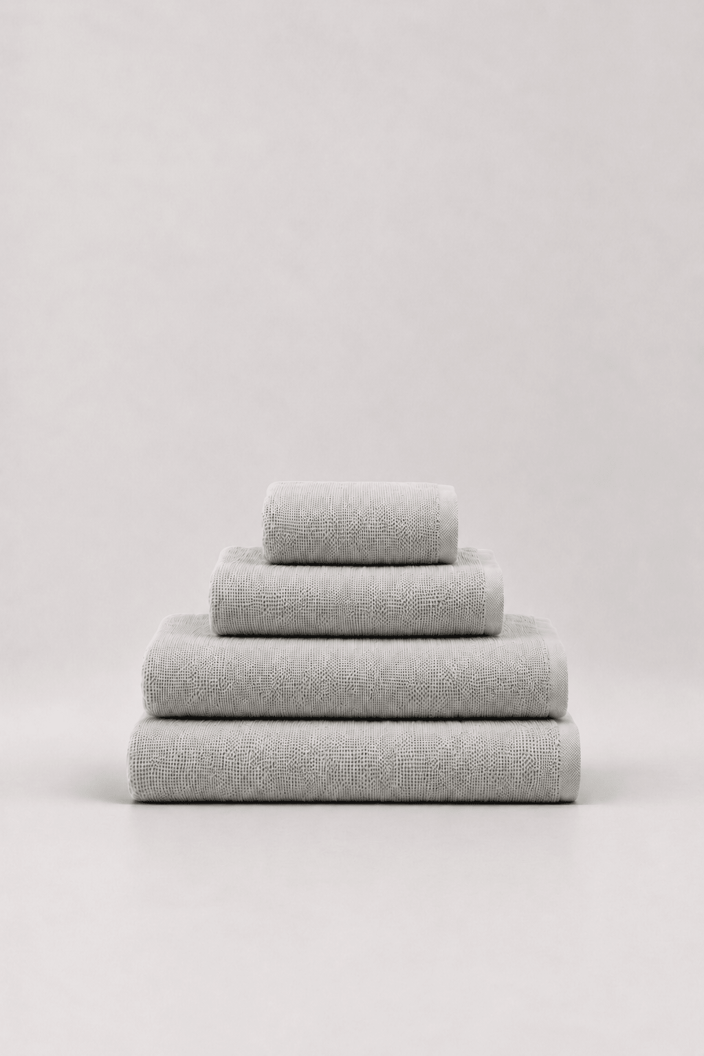 Fine Weave Turkish cotton towel in Mist Grey — hero product shot