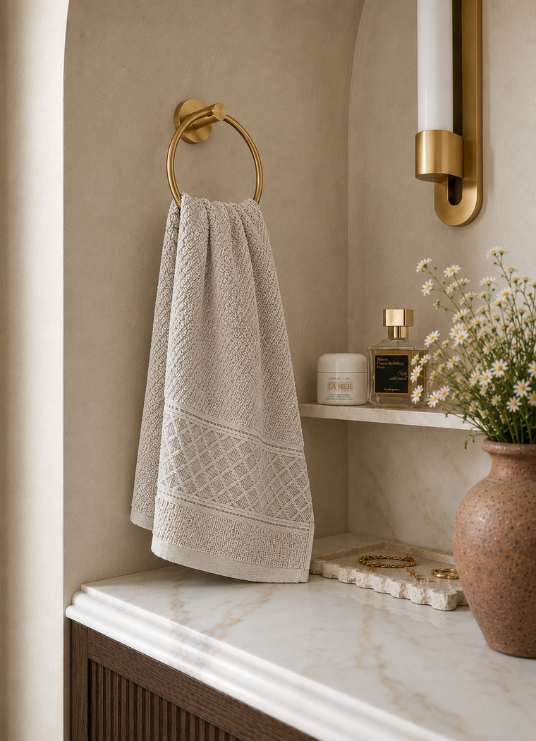 Maris Plush Turkish Towel — Pearl Veil