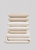 Linen Blend Bedding Set — Dune Sand