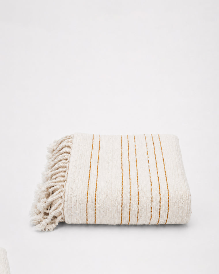 Linea Oversized Turkish Cotton Bath Sheet — Ochre