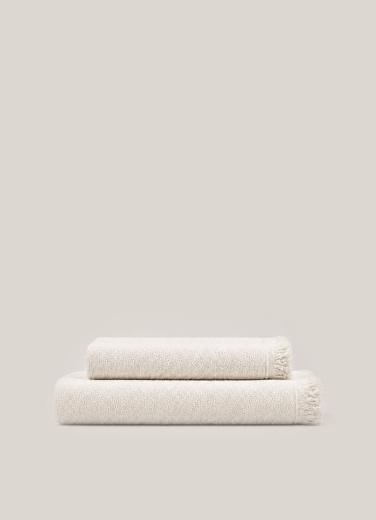 Luma Turkish Towel — Oat Veil