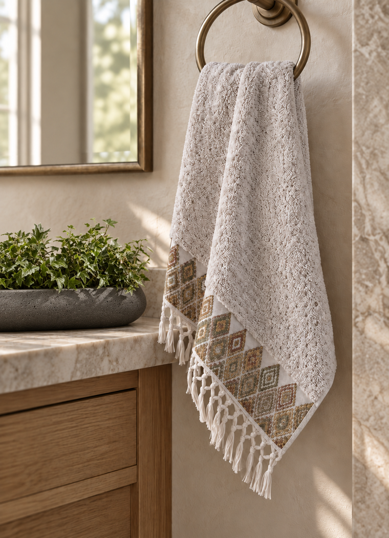 Santa Fe Towel — Mauve Stone