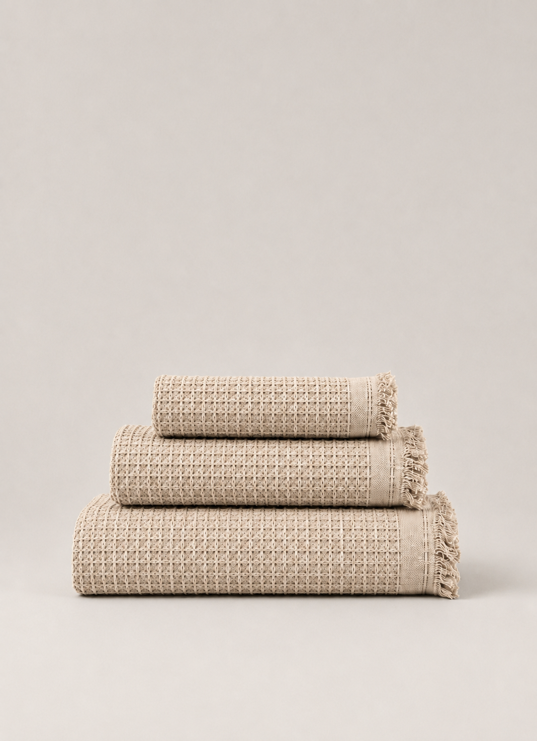 Cloud Waffle Towel — Dune Mist - Calinea