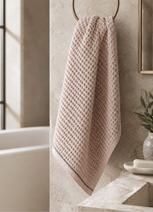 Miel Waffle Towel — Dusty Rose - Calinea