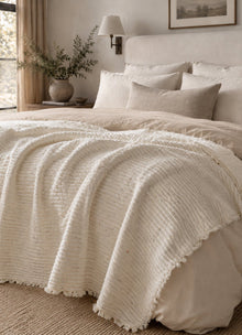 The AirWeave Muslin Coverlet — Shell - Calinea