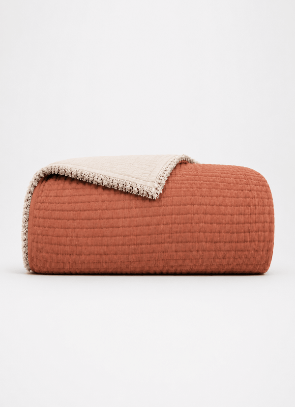 The AirWeave Muslin Coverlet — Terra