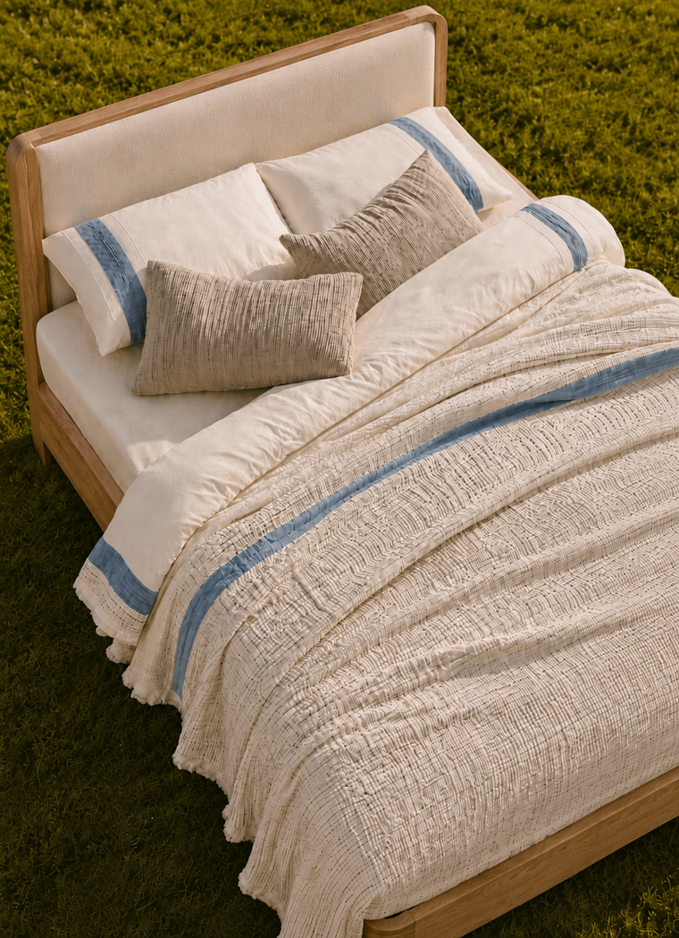 Aurea Muslin Coverlet — Sky