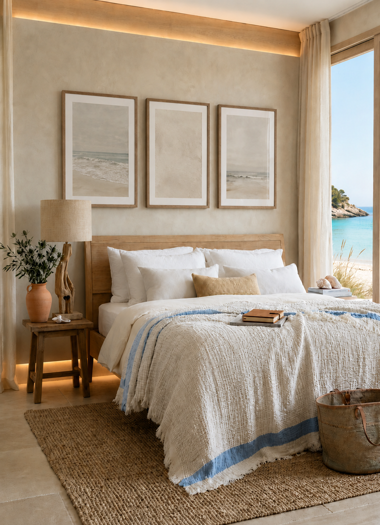 Aurea Muslin Coverlet — Sky