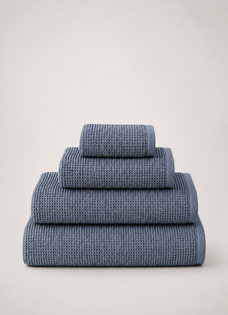 Fine Weave Turkish Towel — Blue Slate