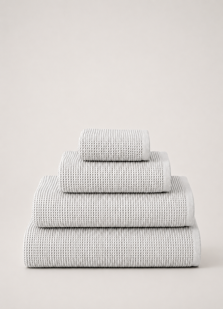 Fine Weave Turkish Towel — Mist Grey