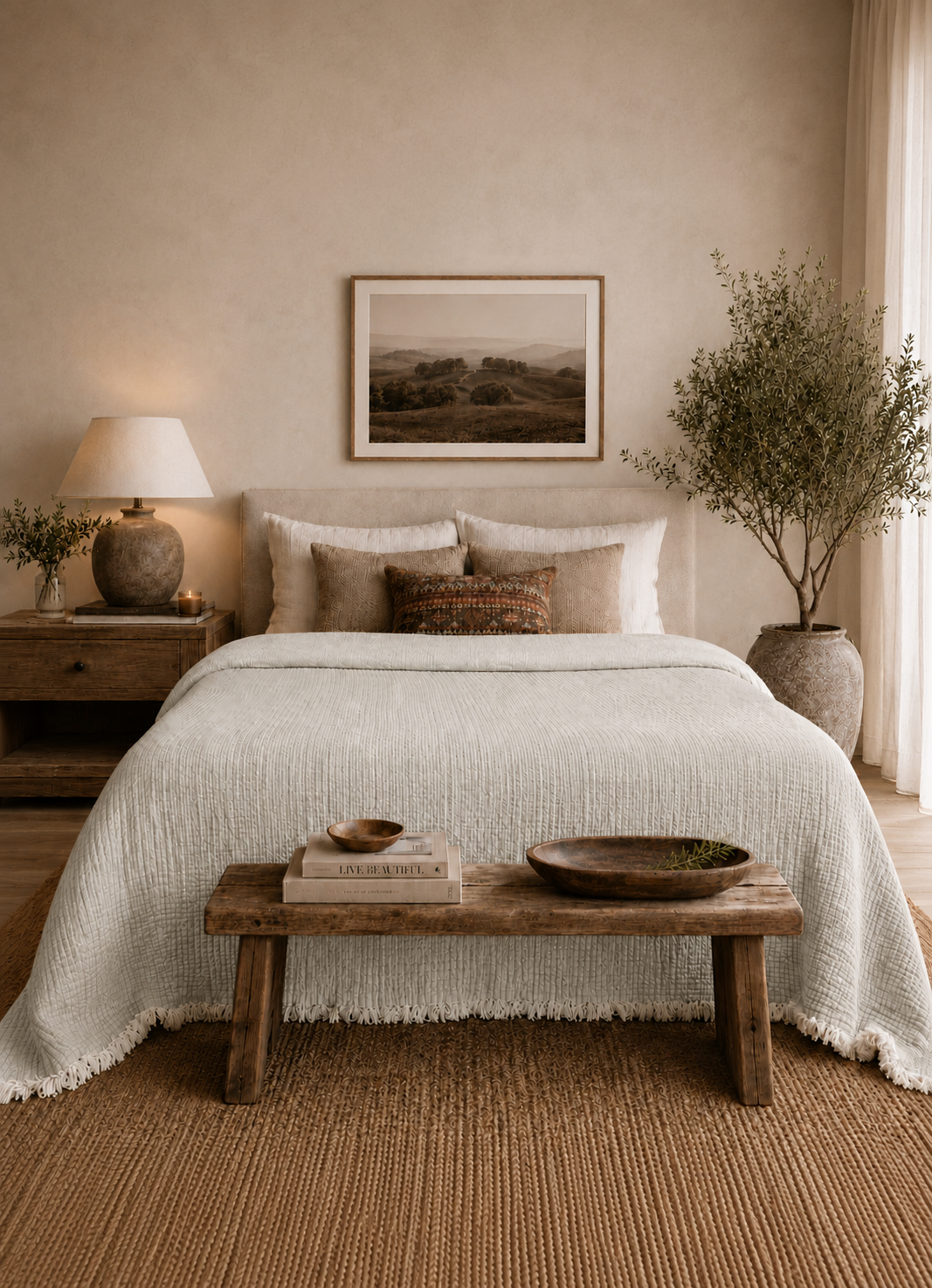The AirWeave Muslin Coverlet — Olive