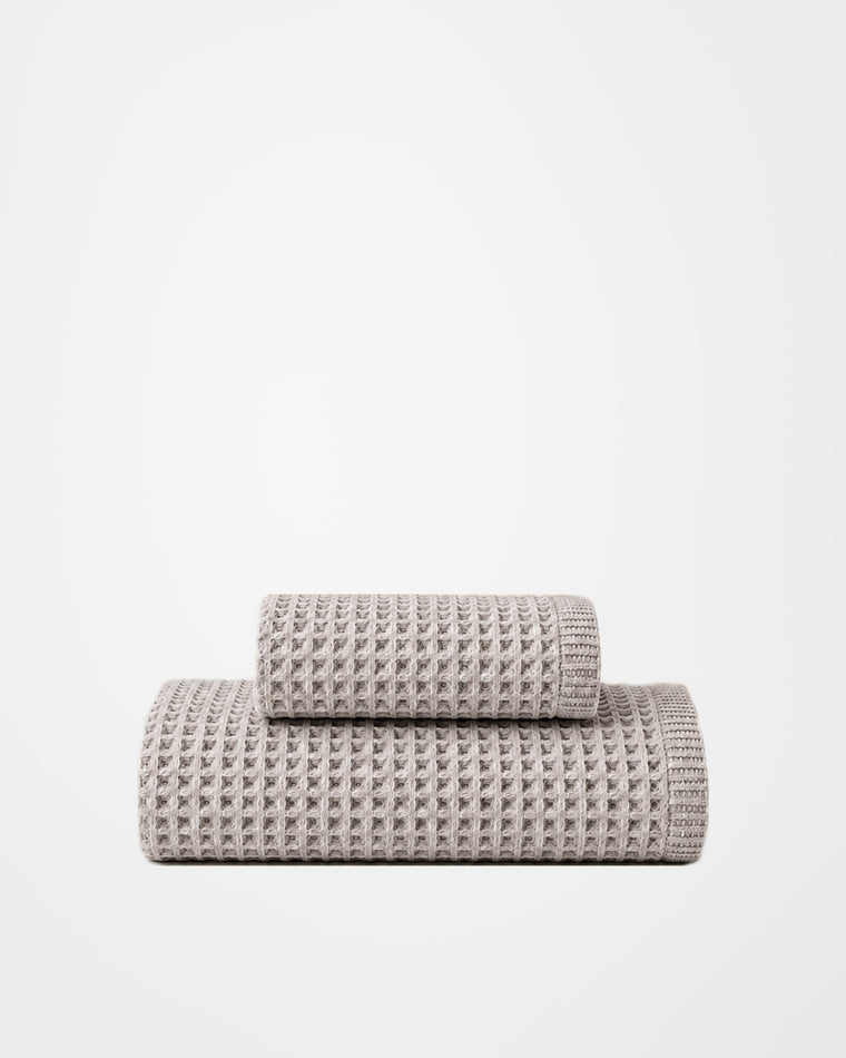 Cove Waffle Towel — Pearl Mist