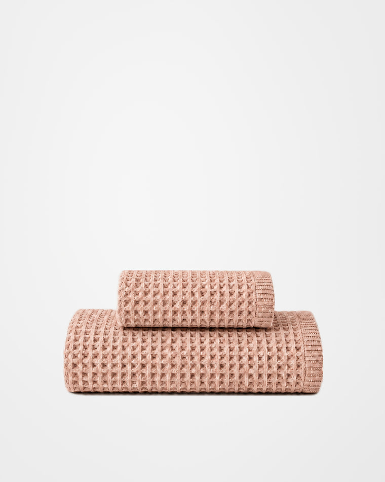 Cove Waffle Towel — Rose Clay
