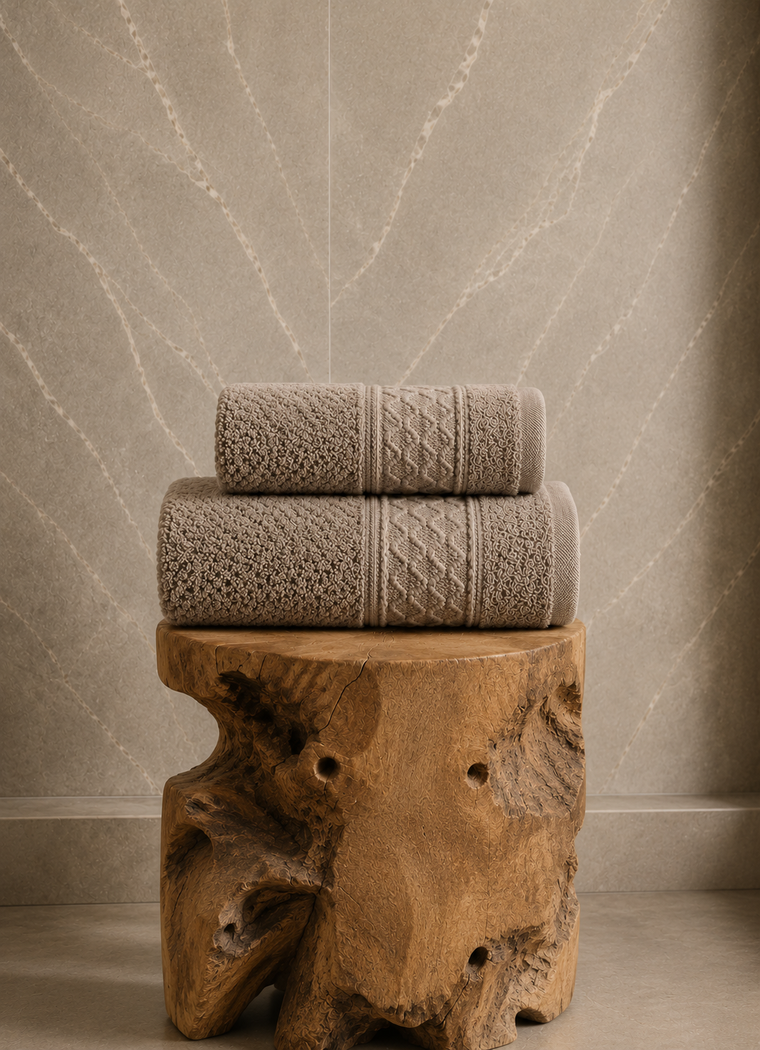 Maris Plush Turkish Towel — Dune Taupe