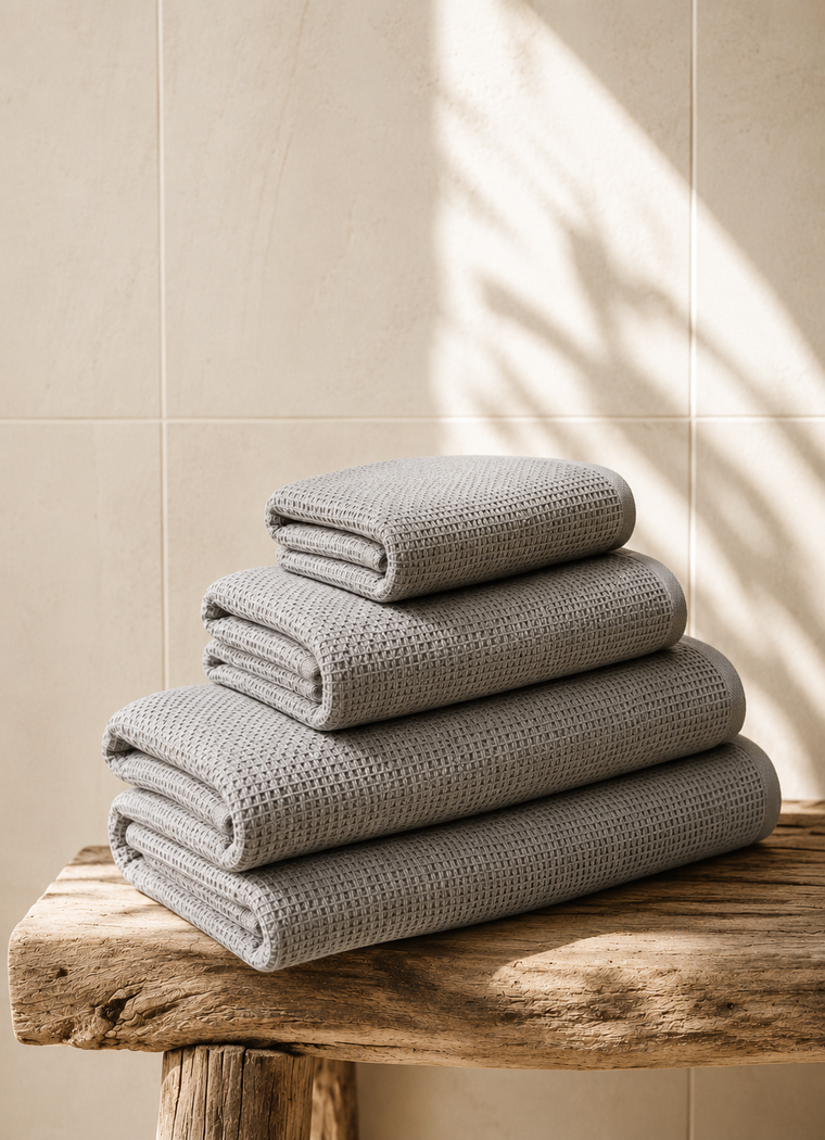 Fine Weave Towel — Ash Taupe