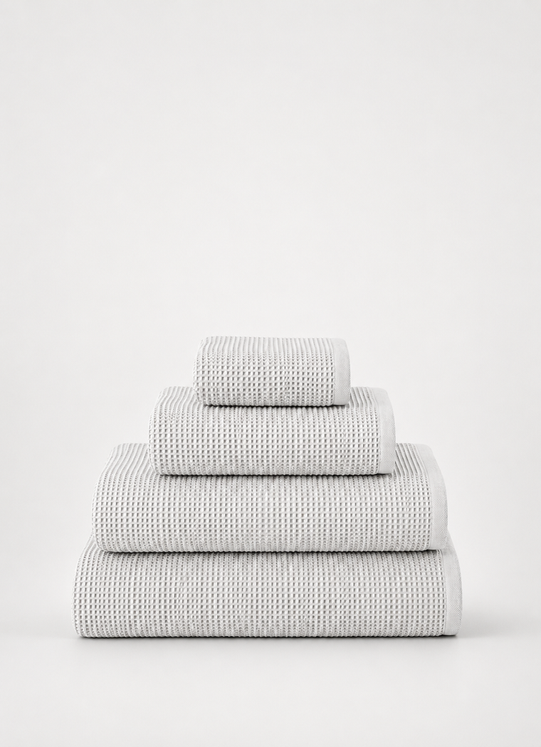 Fine Weave Turkish Towel — Mist Grey