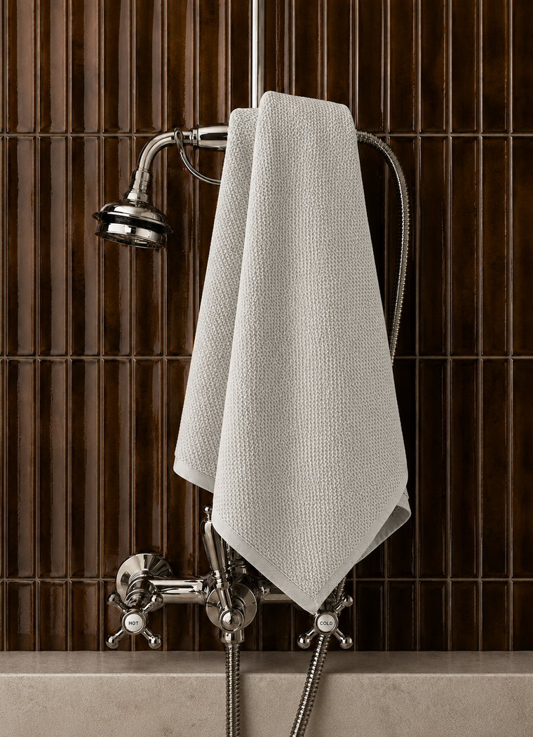 Fine Weave Towel — Mist Grey