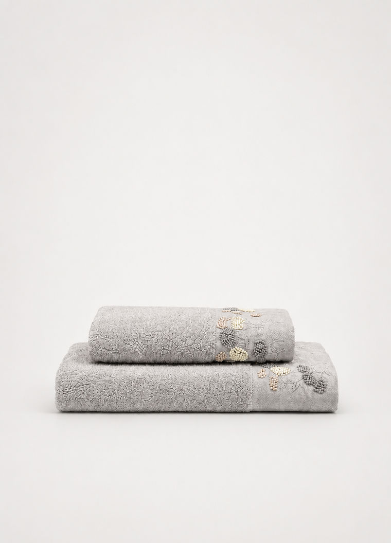 Florence Heirloom Towel — Mist