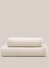 Luma Turkish Towel — Oat Veil
