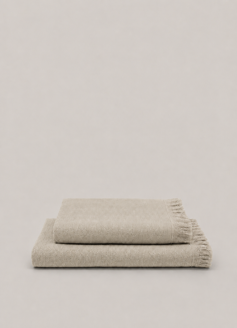 Luma Turkish Towel — Oat Drift