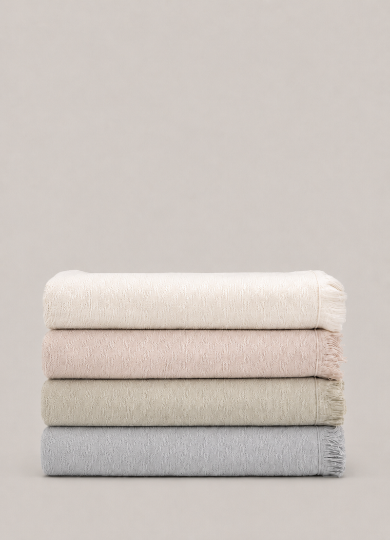 Luma Turkish Towel — Oat Veil