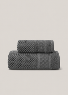 Maris Plush Turkish Towel — Harbour Slate by Calinea