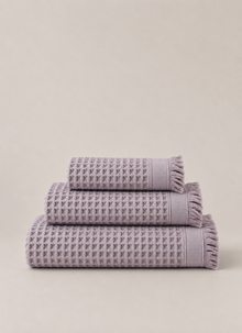 Cloud Waffle Towel — Mauve Mist by Calinea