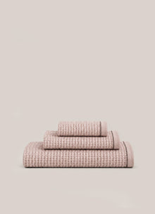 Miel Waffle Towel — Dusty Rose - Calinea