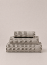 Cloud Waffle Towel — Oat Stone
