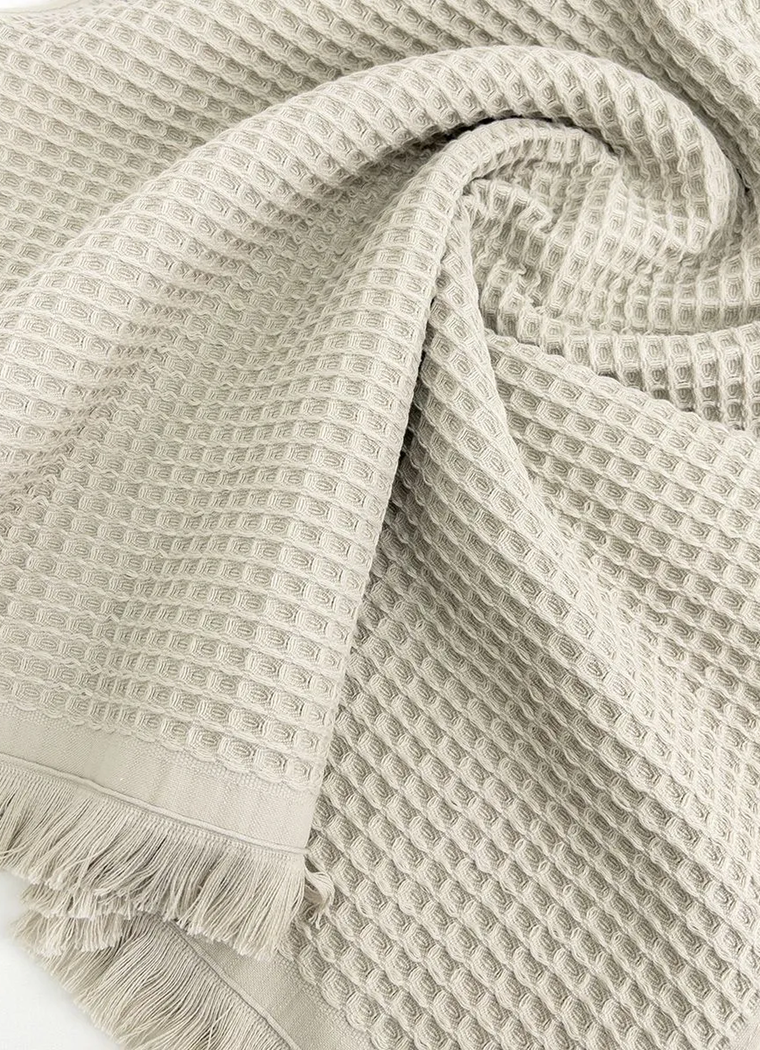 Cloud Waffle Towel — Oat Stone