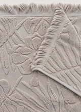 Laurier Botanical Towel — Oat Taupe