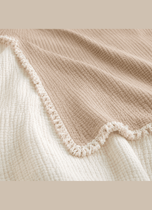 The AirWeave Muslin Coverlet — Dune - Calinea