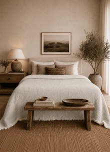 The AirWeave Muslin Coverlet — Olive - Calinea