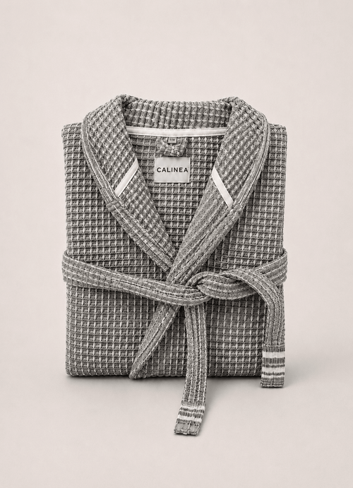 Cloud Waffle Bathrobe — Mineral Mist