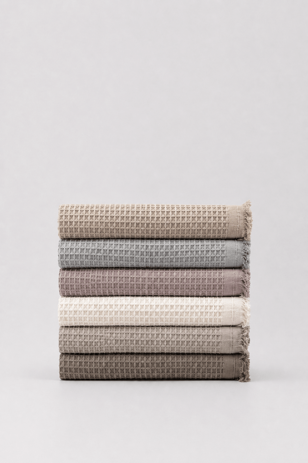 Cloud Waffle Turkish cotton towel — close-up of raised waffle texture and absorbent weave