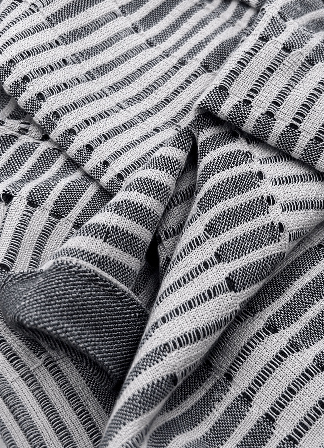 Côte Jacquard Bathrobe — Salt Stone