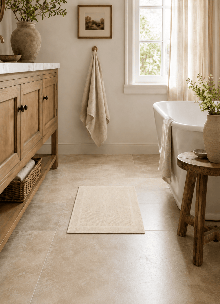 Haven Bath Mat — Alabaster